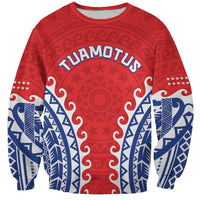 Custom Tuamotu Archipelago Sweatshirt Polynesian Tribal Tattoo LT05 Unisex Red - Polynesian Pride