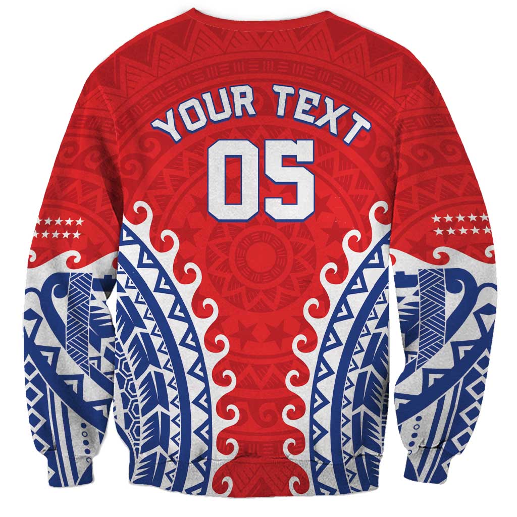 Custom Tuamotu Archipelago Sweatshirt Polynesian Tribal Tattoo LT05 - Polynesian Pride