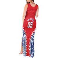 Custom Tuamotu Archipelago Tank Maxi Dress Polynesian Tribal Tattoo