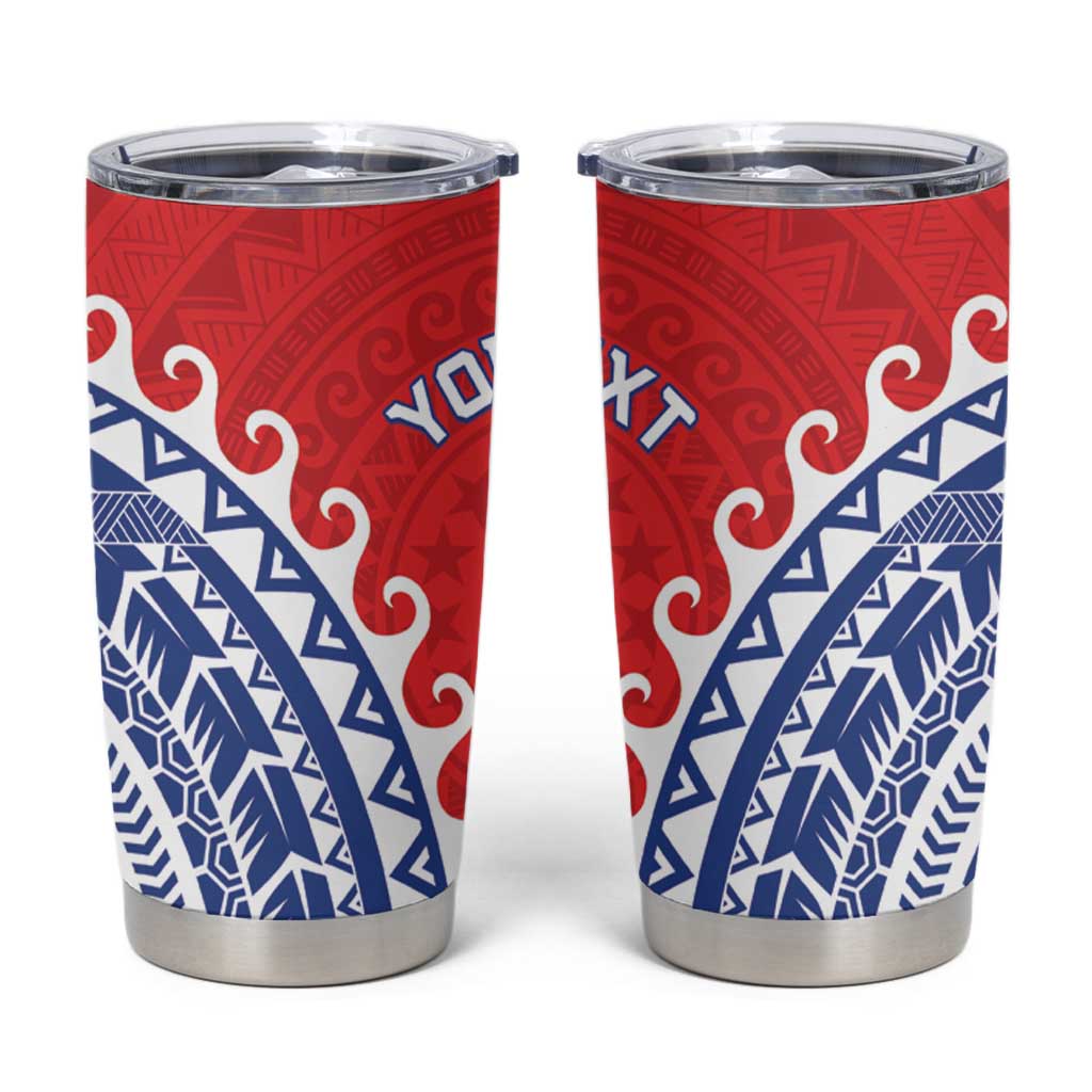 Custom Tuamotu Archipelago Tumbler Cup Polynesian Tribal Tattoo LT05 Red - Polynesian Pride