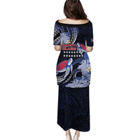 Tuamotu Islands Family Matching Puletasi and Hawaiian Shirt Polynesian Pattern With Turtle LT05 - Polynesian Pride
