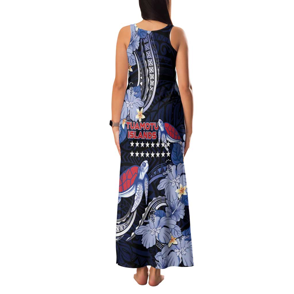 Tuamotu Islands Family Matching Tank Maxi Dress and Hawaiian Shirt Polynesian Pattern With Turtle LT05 - Polynesian Pride
