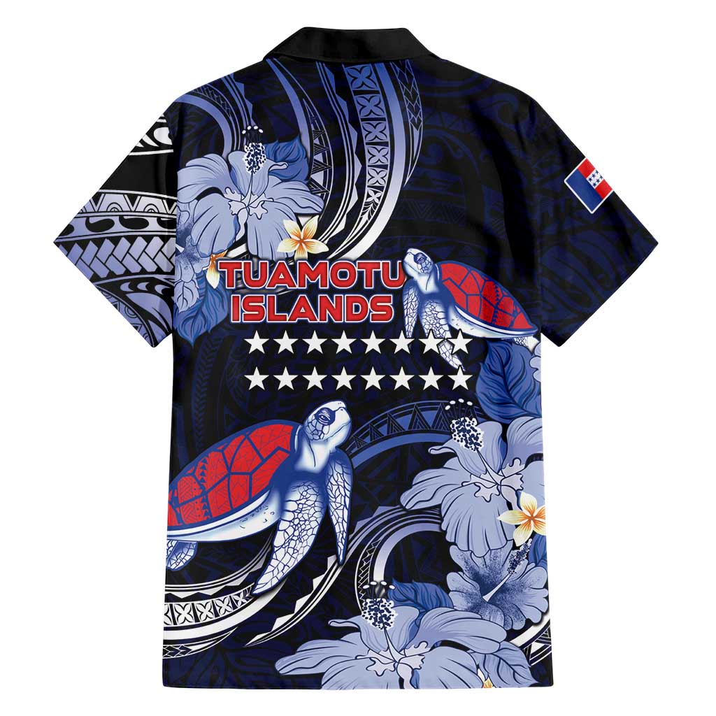 Tuamotu Islands Hawaiian Shirt Polynesian Pattern With Turtle