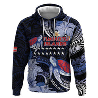 Tuamotu Islands Hoodie Polynesian Pattern With Turtle LT05 Pullover Hoodie Black - Polynesian Pride
