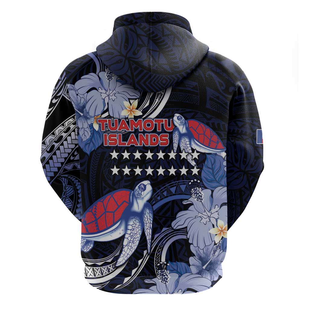 Tuamotu Islands Hoodie Polynesian Pattern With Turtle LT05 - Polynesian Pride