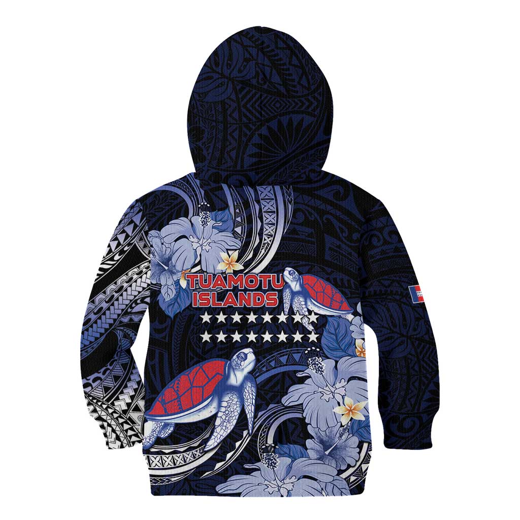 Tuamotu Islands Kid Hoodie Polynesian Pattern With Turtle LT05 - Polynesian Pride