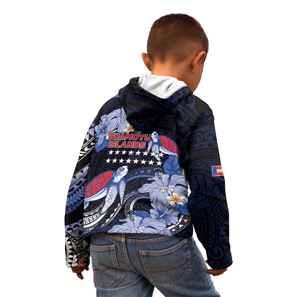 Tuamotu Islands Kid Hoodie Polynesian Pattern With Turtle LT05 - Polynesian Pride
