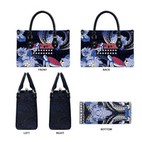 Tuamotu Islands Leather Bag Polynesian Pattern With Turtle LT05 - Polynesian Pride