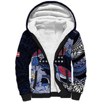 Tuamotu Islands Sherpa Hoodie Polynesian Pattern With Turtle LT05 Unisex Black - Polynesian Pride