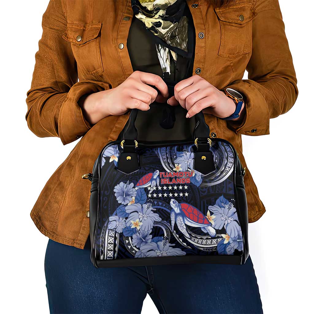 Tuamotu Islands Shoulder Handbag Polynesian Pattern With Turtle LT05 - Polynesian Pride