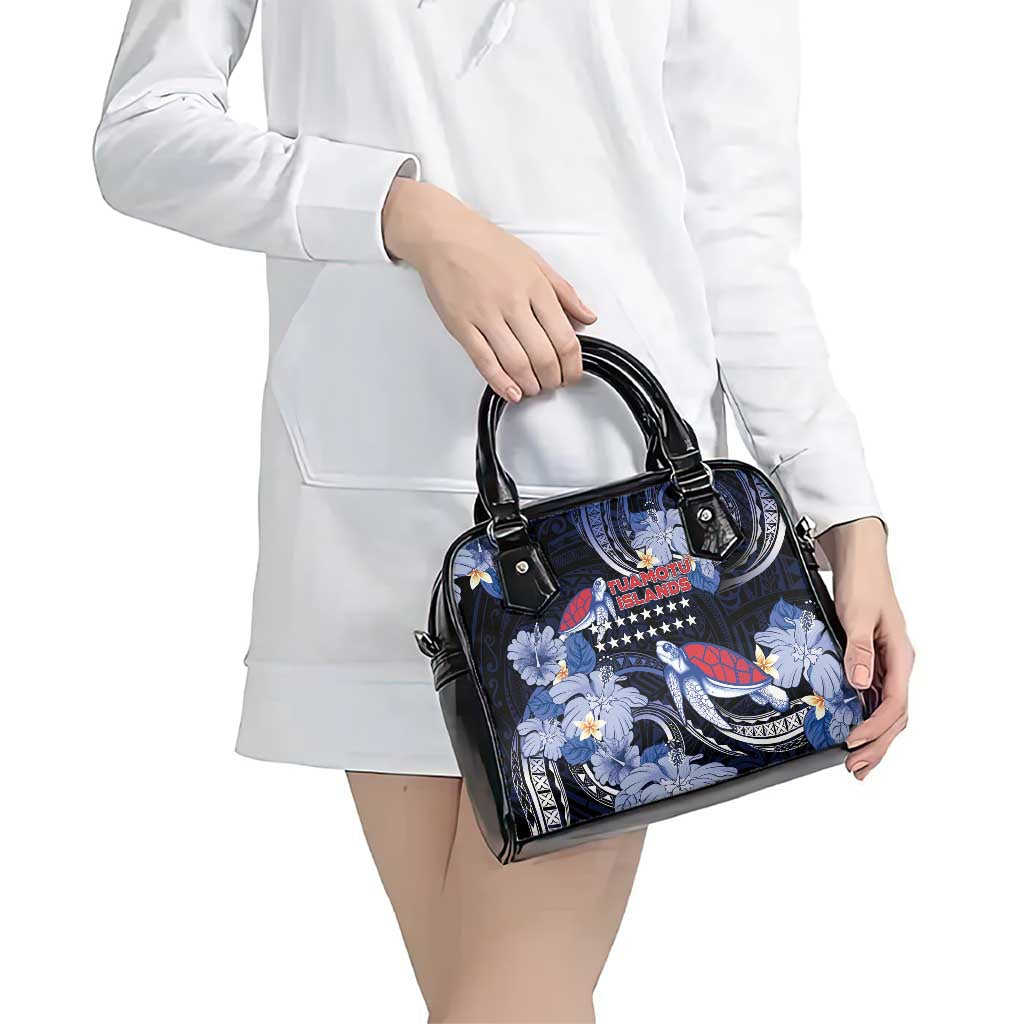 Tuamotu Islands Shoulder Handbag Polynesian Pattern With Turtle LT05 - Polynesian Pride