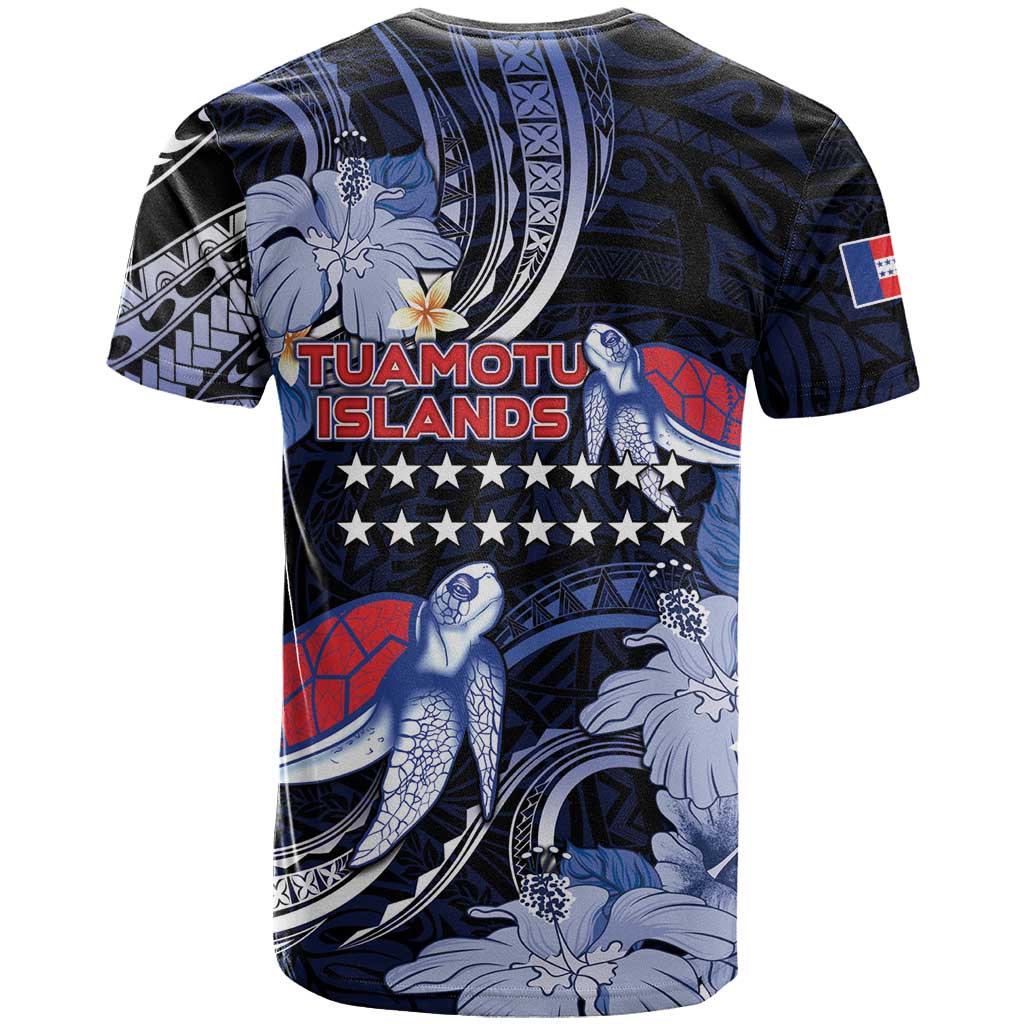 Tuamotu Islands T Shirt Polynesian Pattern With Turtle LT05 - Polynesian Pride