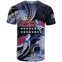 Tuamotu Islands T Shirt Polynesian Pattern With Turtle LT05 - Polynesian Pride