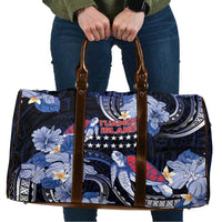 Tuamotu Islands Travel Bag Polynesian Pattern With Turtle LT05 Black - Polynesian Pride
