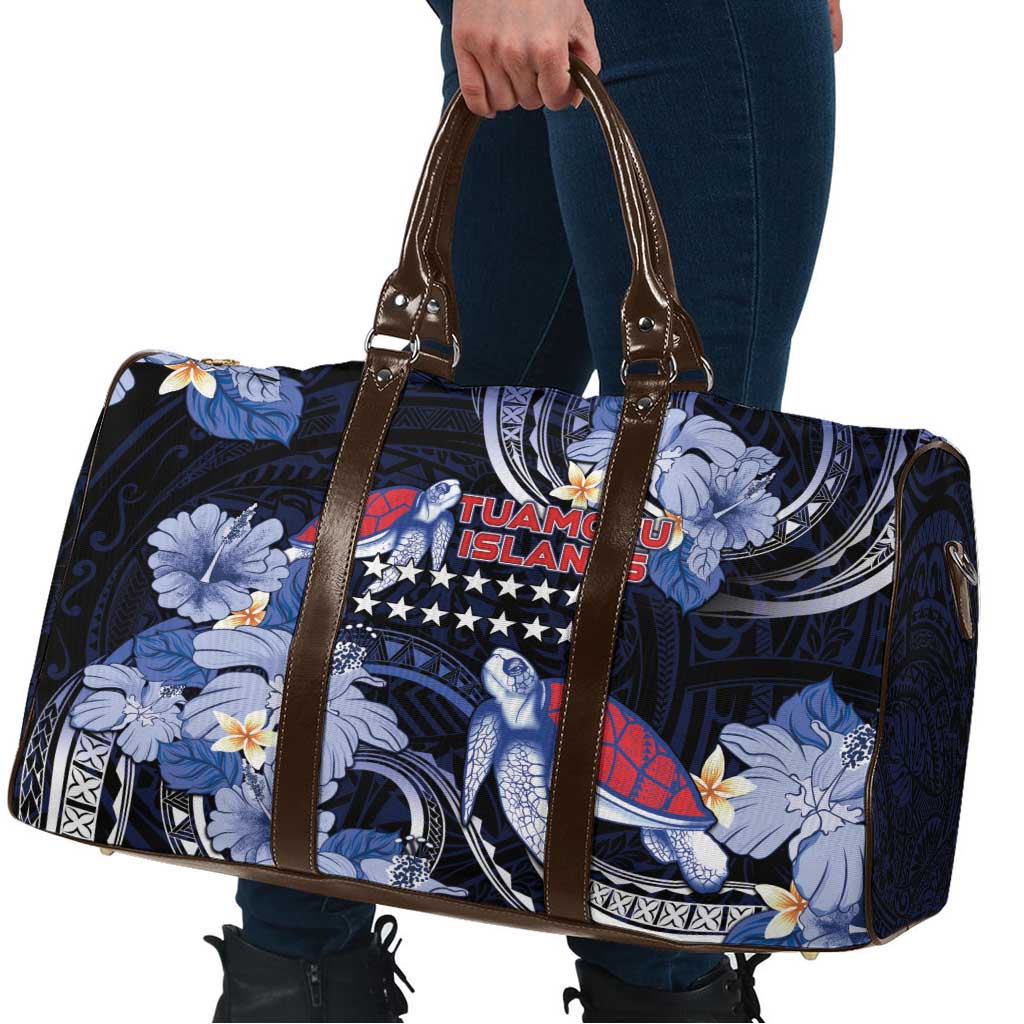 Tuamotu Islands Travel Bag Polynesian Pattern With Turtle LT05 - Polynesian Pride
