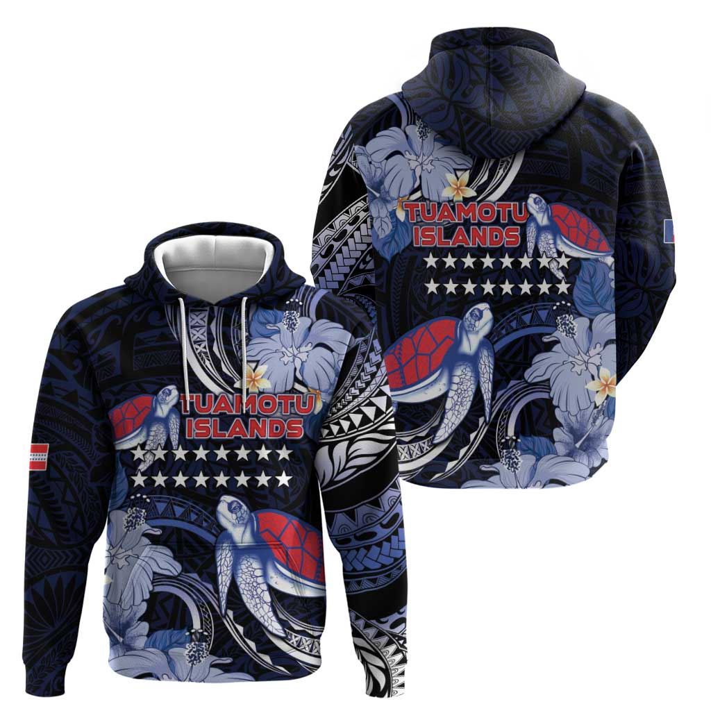 Tuamotu Islands Zip Hoodie Polynesian Pattern With Turtle LT05 - Polynesian Pride