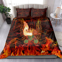 Samoa Siva Afi Festival Bedding Set Fire Knife Dancing