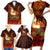 Samoa Siva Afi Festival Family Matching Short Sleeve Bodycon Dress and Hawaiian Shirt Fire Knife Dancing LT05 - Polynesian Pride