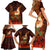 Samoa Siva Afi Festival Family Matching Short Sleeve Bodycon Dress and Hawaiian Shirt Fire Knife Dancing LT05 - Polynesian Pride