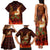 Samoa Siva Afi Festival Family Matching Tank Maxi Dress and Hawaiian Shirt Fire Knife Dancing LT05 - Polynesian Pride