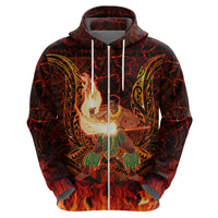 Samoa Siva Afi Festival Hoodie Fire Knife Dancing LT05 - Polynesian Pride
