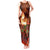 Samoa Siva Afi Festival Tank Maxi Dress Fire Knife Dancing LT05 Women Green - Polynesian Pride