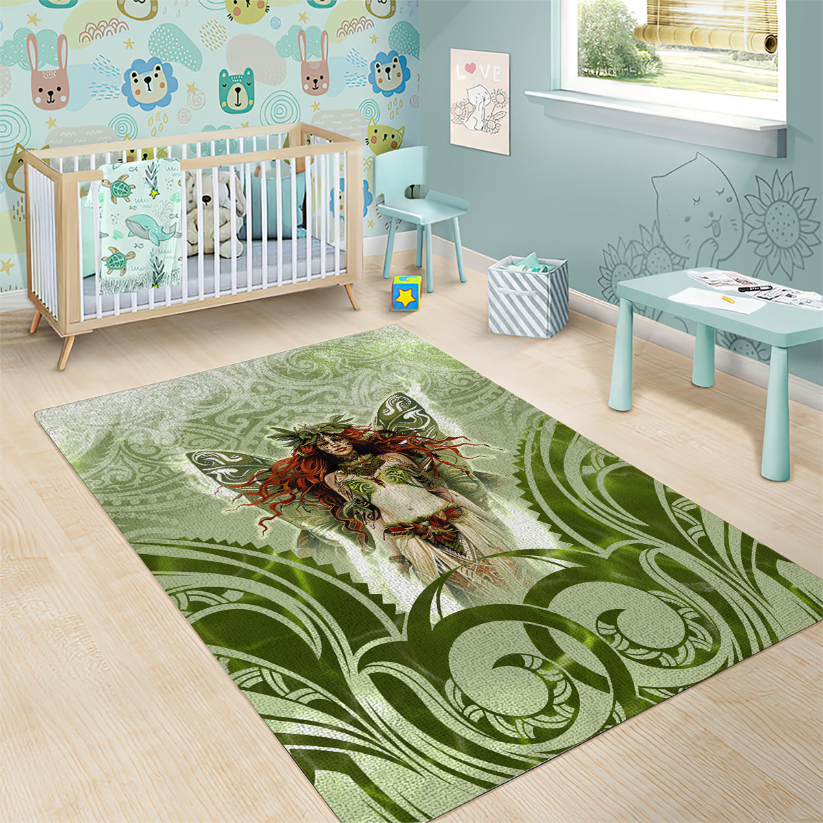 New Zealand Maori Fairy Patupaiarehe Area Rug Polynesian Style