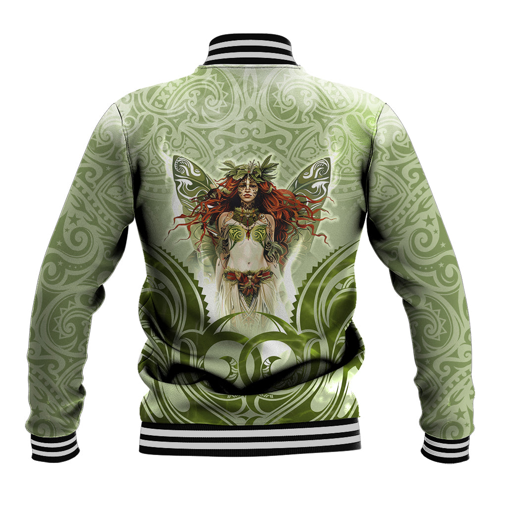 New Zealand Maori Fairy Patupaiarehe Baseball Jacket Polynesian Style LT05 - Polynesian Pride
