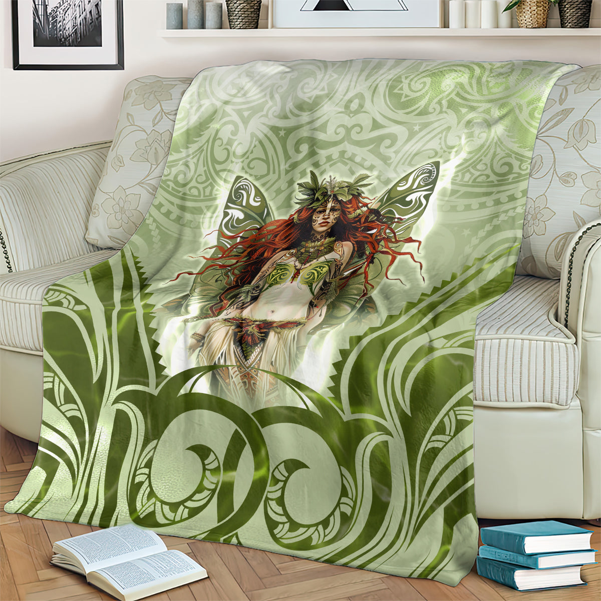 New Zealand Maori Fairy Patupaiarehe Blanket Polynesian Style LT05 - Polynesian Pride