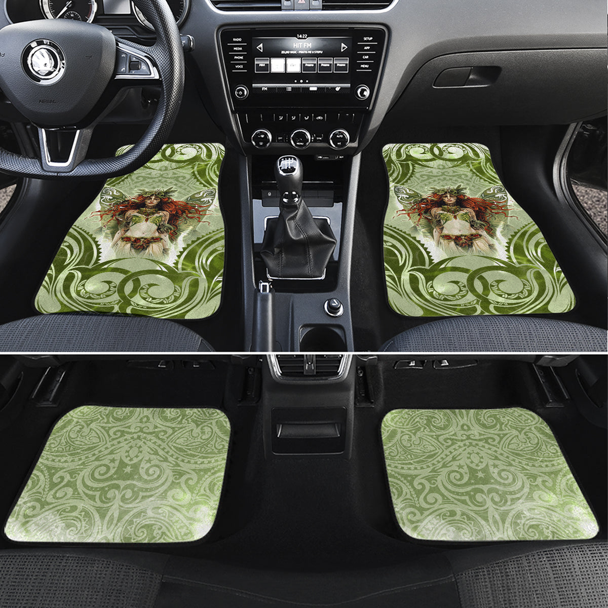 New Zealand Maori Fairy Patupaiarehe Car Mats Polynesian Style