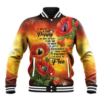 ANZAC Day Red Poppy Baseball Jacket Honoring The ANZAC Spirit LT05 Unisex Orange - Polynesian Pride