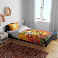 ANZAC Day Red Poppy Bedding Set Honoring The ANZAC Spirit