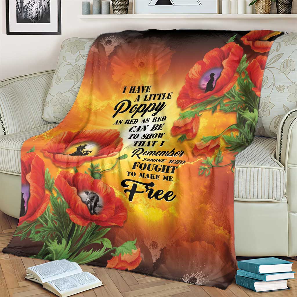 ANZAC Day Red Poppy Blanket Honoring The ANZAC Spirit LT05 - Polynesian Pride