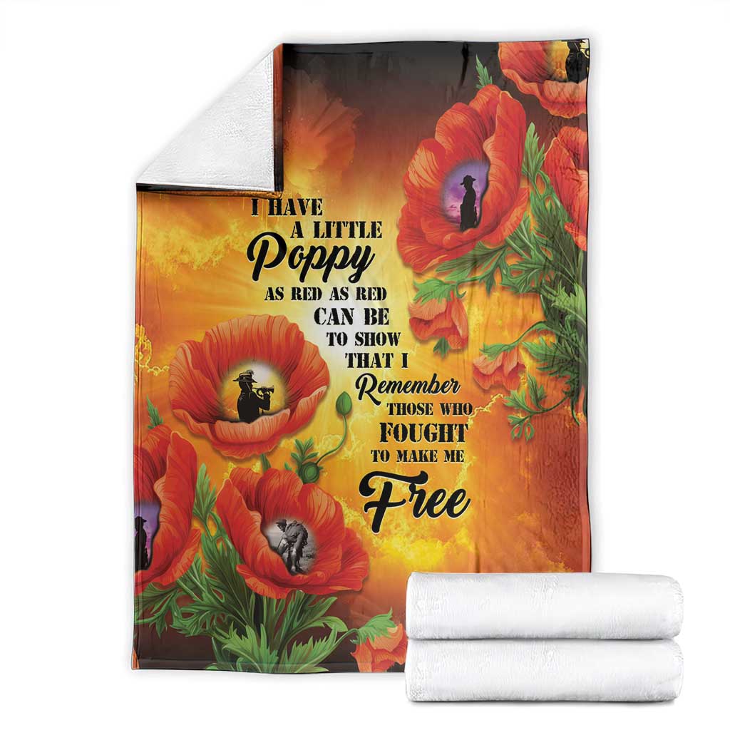 ANZAC Day Red Poppy Blanket Honoring The ANZAC Spirit LT05 - Polynesian Pride