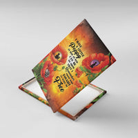 ANZAC Day Red Poppy Canvas Wall Art Honoring The ANZAC Spirit LT05 With Frame Orange - Polynesian Pride
