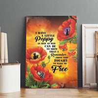 ANZAC Day Red Poppy Canvas Wall Art Honoring The ANZAC Spirit LT05 - Polynesian Pride