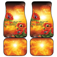 ANZAC Day Red Poppy Car Mats Honoring The ANZAC Spirit LT05 - Polynesian Pride