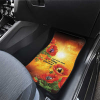 ANZAC Day Red Poppy Car Mats Honoring The ANZAC Spirit LT05 - Polynesian Pride