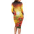 ANZAC Day Red Poppy Long Sleeve Bodycon Dress Honoring The ANZAC Spirit