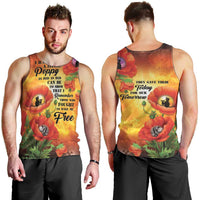ANZAC Day Red Poppy Men Tank Top Honoring The ANZAC Spirit LT05 - Polynesian Pride