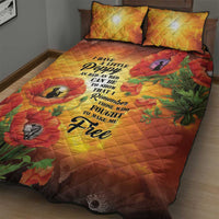 ANZAC Day Red Poppy Quilt Bed Set Honoring The ANZAC Spirit LT05 - Polynesian Pride