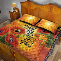 ANZAC Day Red Poppy Quilt Bed Set Honoring The ANZAC Spirit LT05 - Polynesian Pride