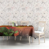 ANZAC Day Red Poppy Tablecloth Honoring The ANZAC Spirit LT05 - Polynesian Pride