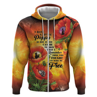 ANZAC Day Red Poppy Zip Hoodie Honoring The ANZAC Spirit
