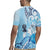 Aotearoa Maori Wahine Rugby Jersey Fantail Bird Blue Gold Marble
