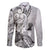 Aotearoa Maori Wahine Family Matching Off Shoulder Maxi Dress and Hawaiian Shirt Fantail Bird Black Gold Marble