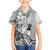 Aotearoa Maori Wahine Family Matching Off Shoulder Maxi Dress and Hawaiian Shirt Fantail Bird Black Gold Marble