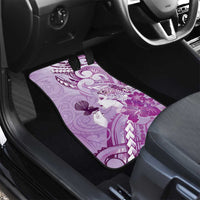 Aotearoa Maori Wahine Car Mats Fantail Bird Purple Gold Marble LT05 - Polynesian Pride