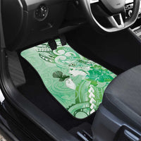 Aotearoa Maori Wahine Car Mats Fantail Bird Green Gold Marble LT05 - Polynesian Pride