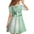 Aotearoa Maori Wahine Family Matching Off Shoulder Maxi Dress and Hawaiian Shirt Fantail Bird Green Gold Marble